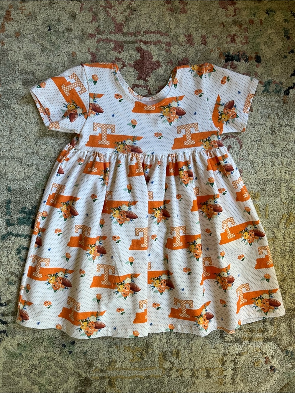 University of Tennessee Girls Football Dress 3-4Y